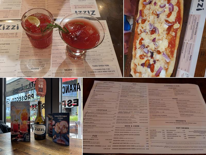 Zizzi - Plymouth Menu