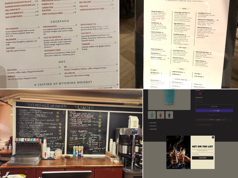 Mangy Moose Jackson Hole Menu