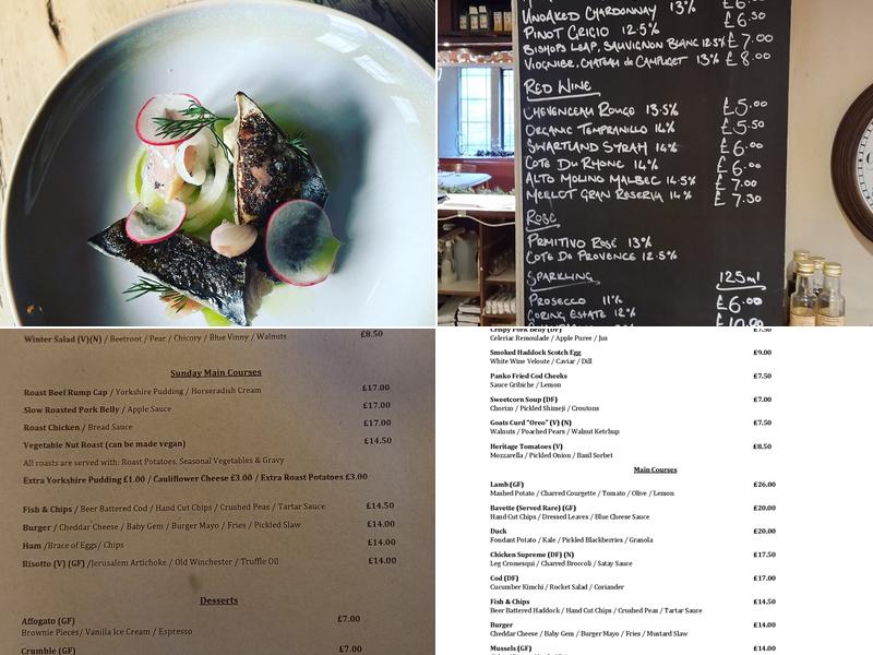 The White Horse Inn Menu