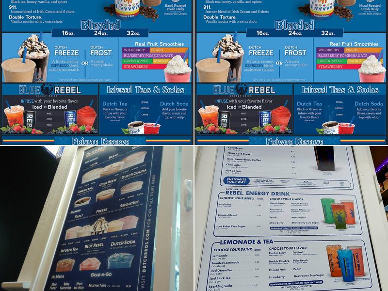 Dutch Bros Coffee Menu