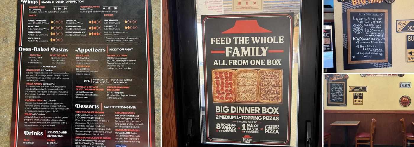 Pizza Hut Menu