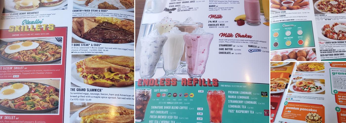 Denny's Restaurant Menu