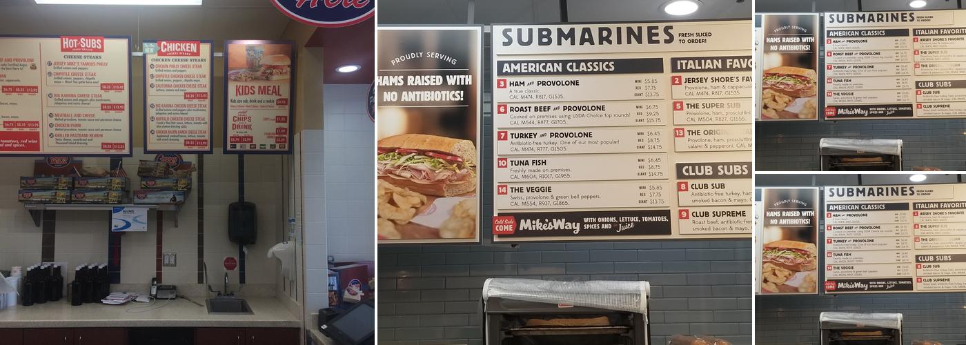 Jersey Mike's Subs Menu