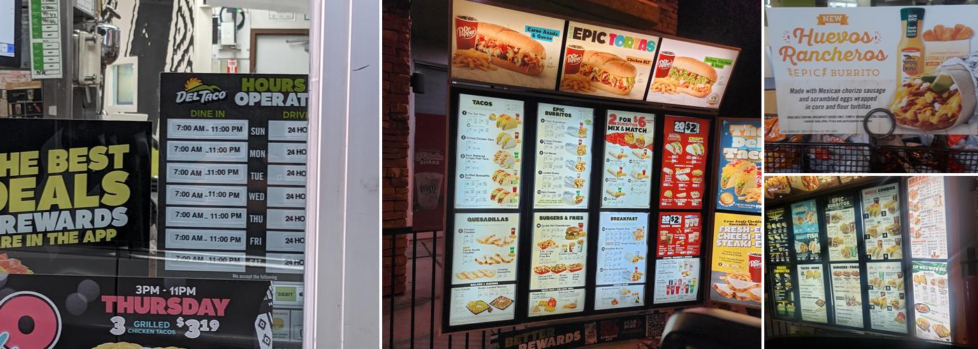 Del Taco Menu