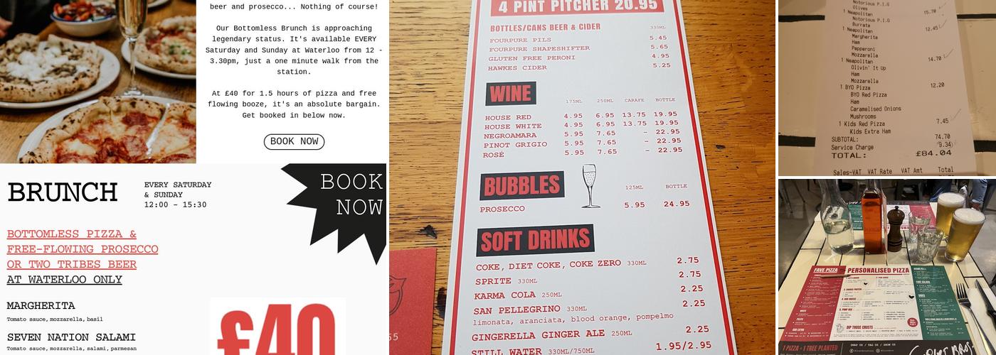 Crust Bros Pizza Restaurant Waterloo Menu