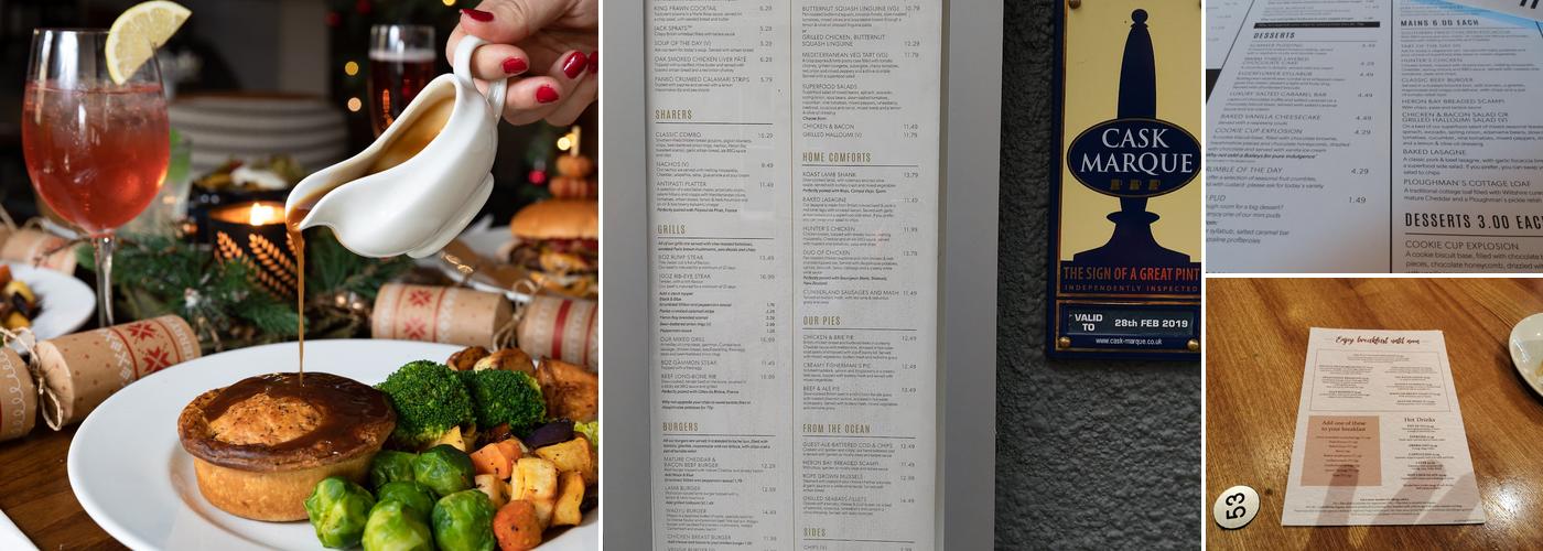 Henry's Cafe Bar Menu