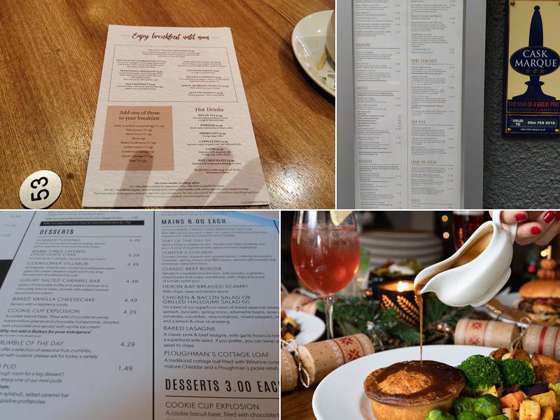 Henry's Cafe Bar Menu