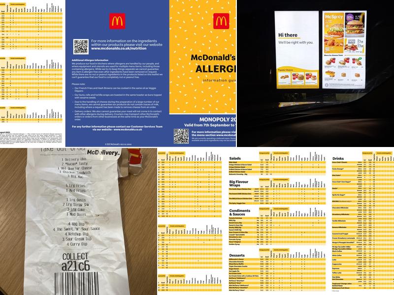 McDonald's Menu