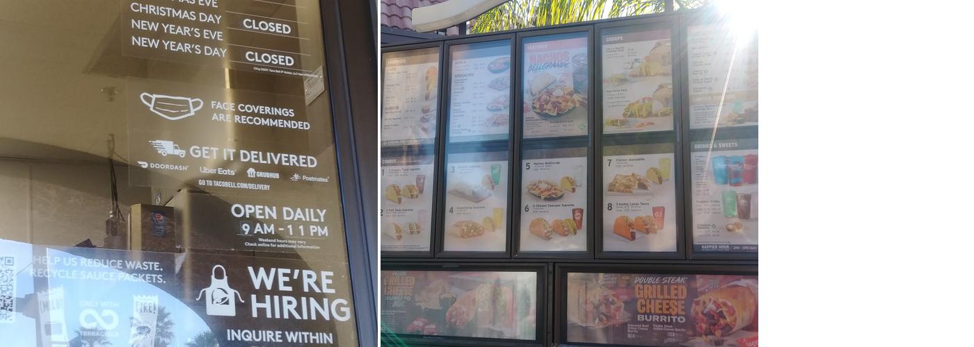 Taco Bell Menu