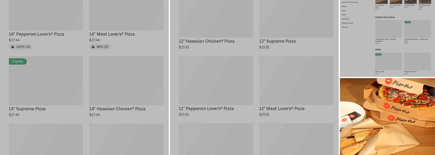 Pizza Hut Menu