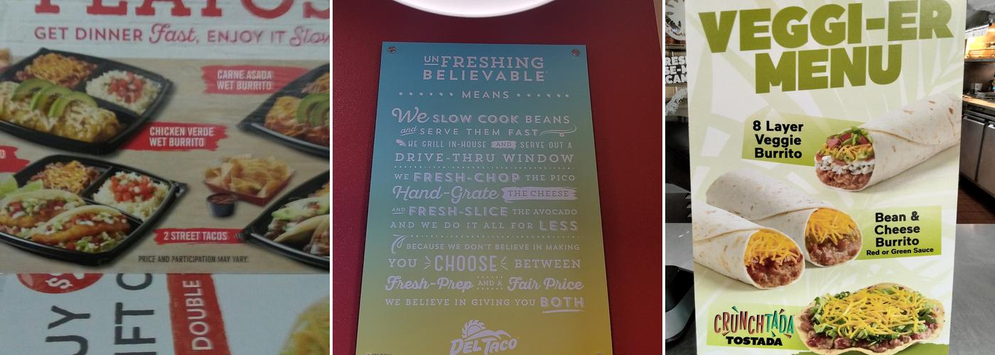 Del Taco Menu