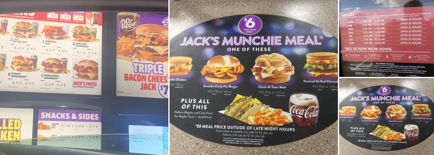 Jack In The Box Menu