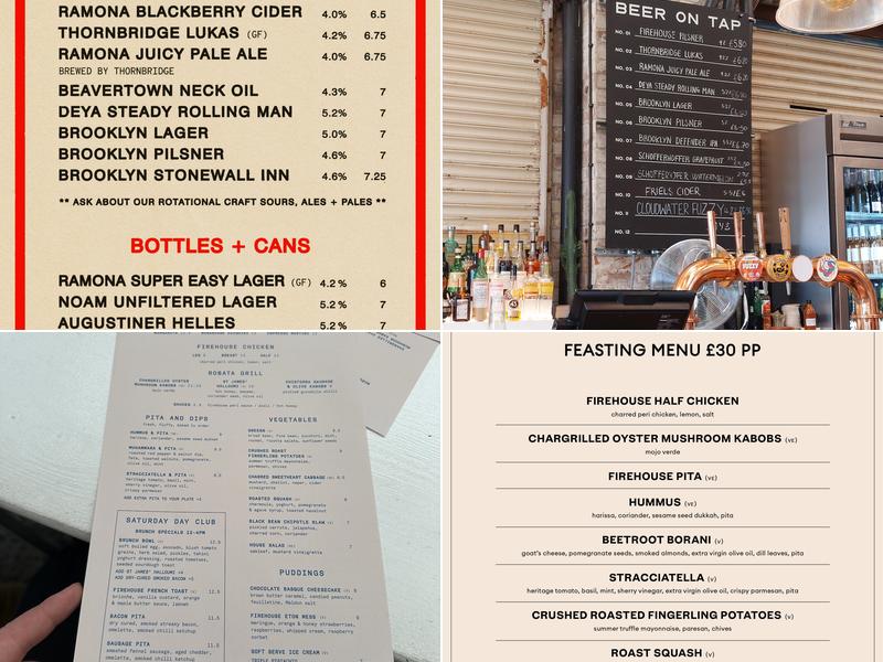 Firehouse Manchester Menu