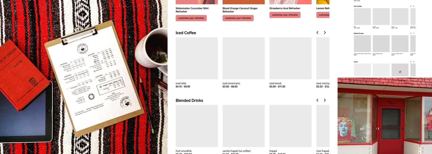 The Coffea Shop Menu