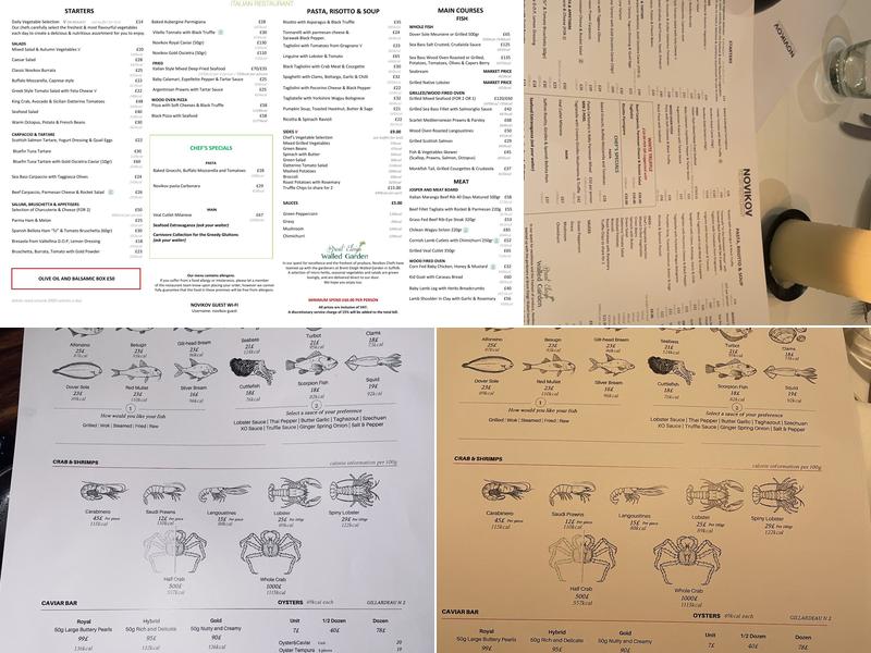 Novikov Restaurant & Bar Menu