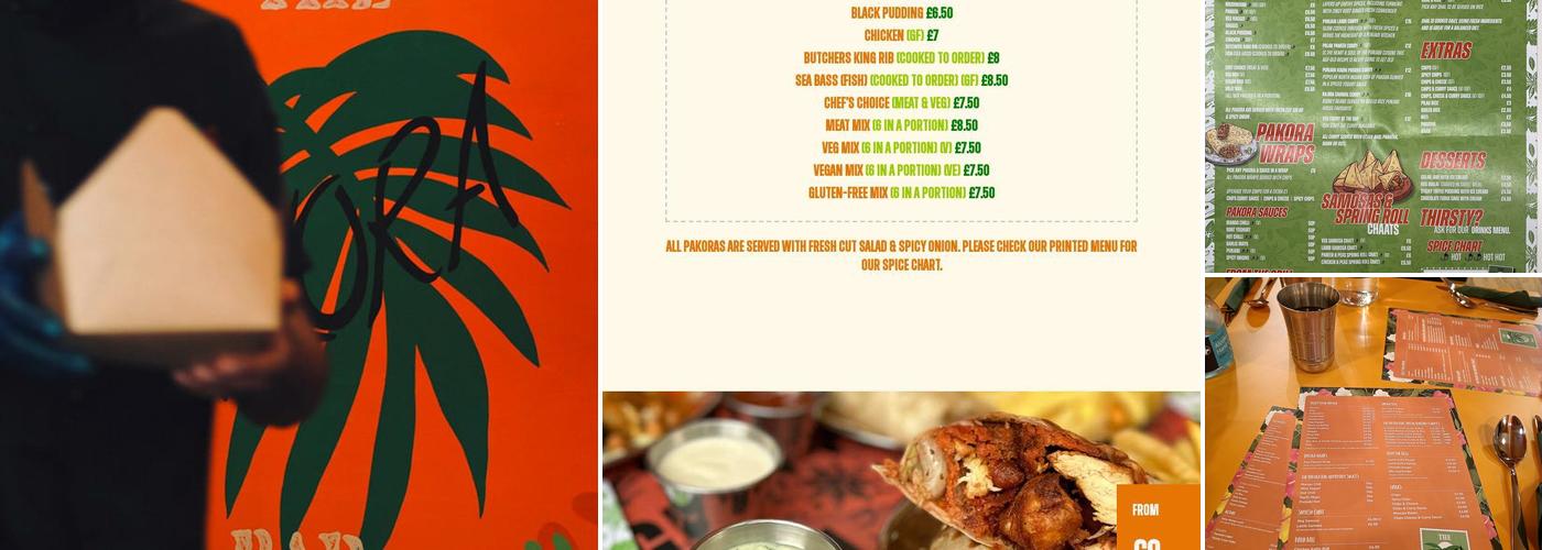 The Pakora Bar Menu