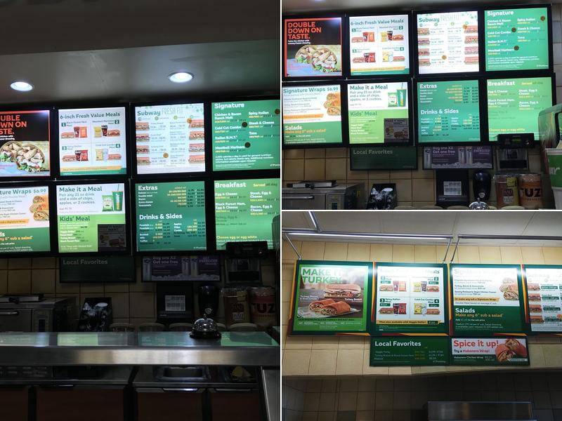 Subway Menu