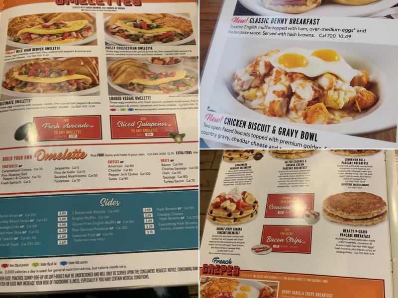 Denny's Menu