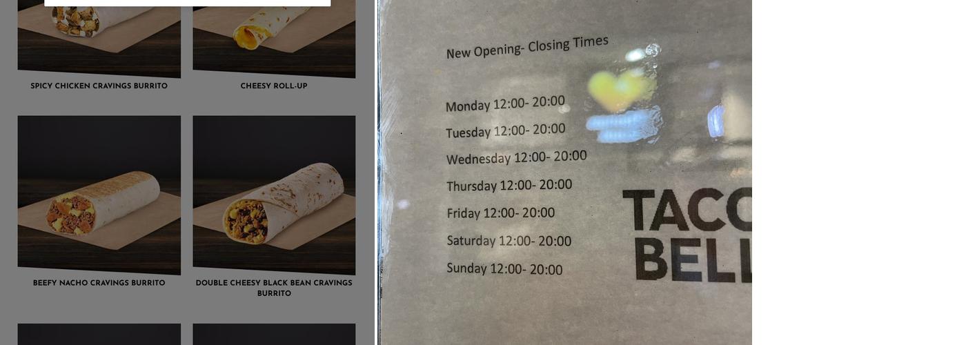 Taco Bell Menu