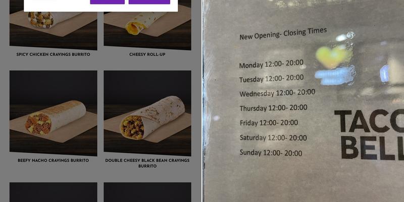 Taco Bell Menu