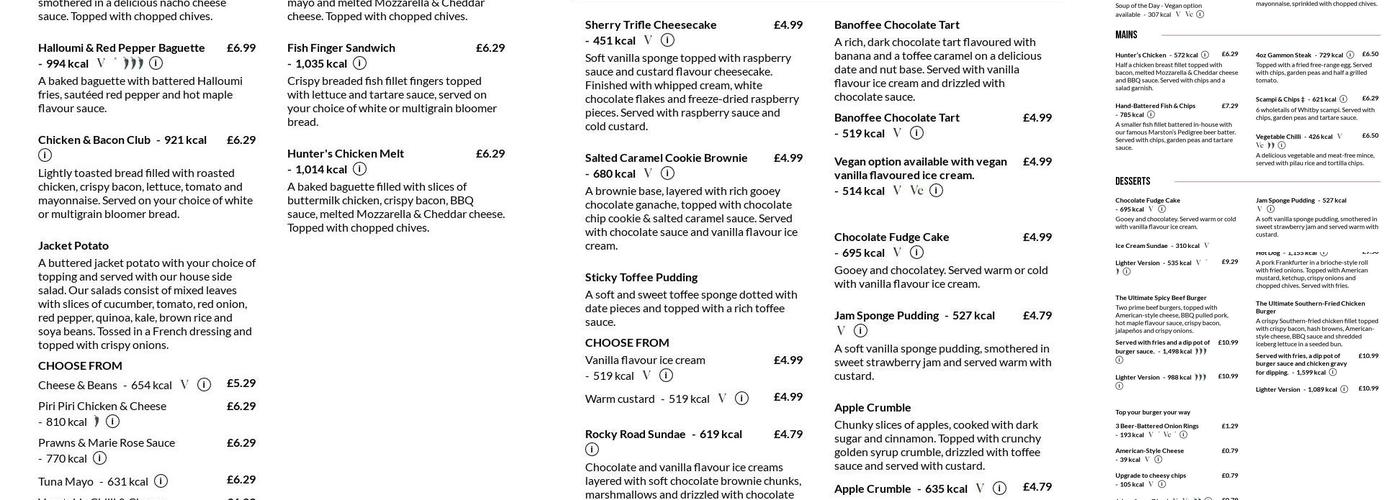 The Milestone - Crystal Peaks Menu