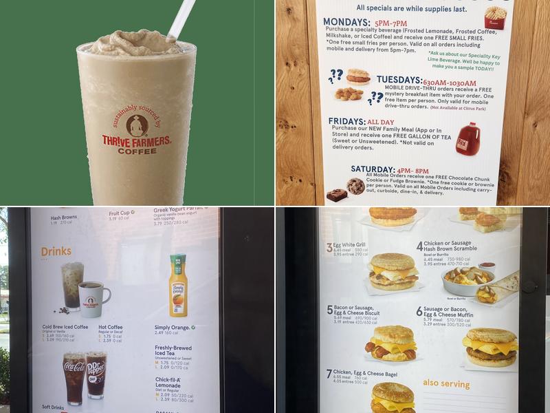 Chick-fil-A Menu