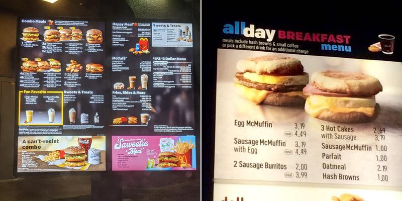 McDonald's Menu