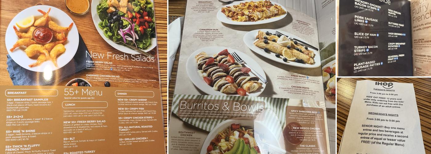 IHOP Menu