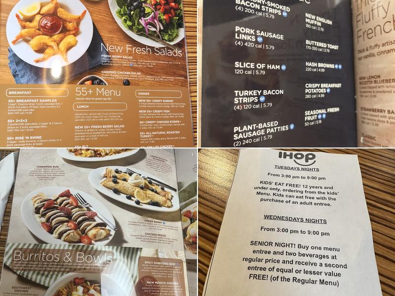 IHOP Menu