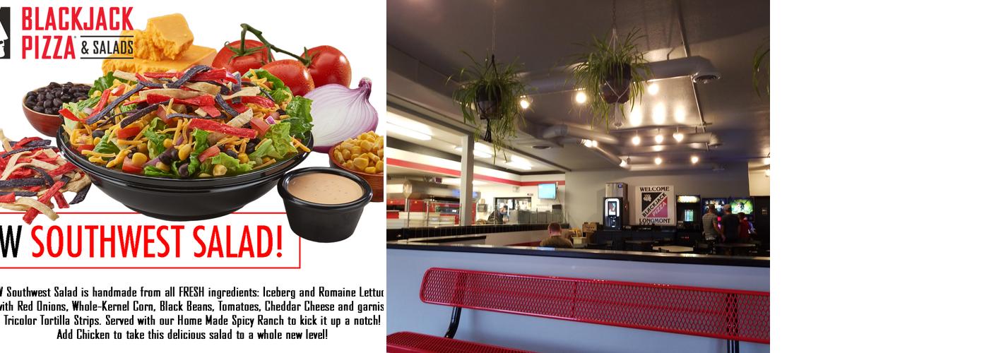 Blackjack Pizza & Salads Menu