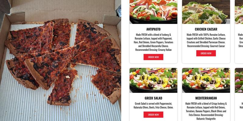 Blackjack Pizza & Salads Menu