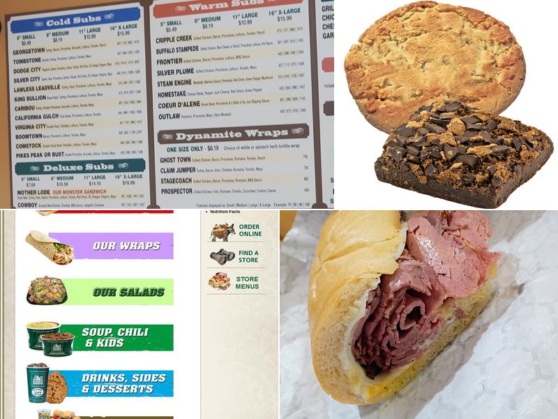 Silver Mine Subs Menu