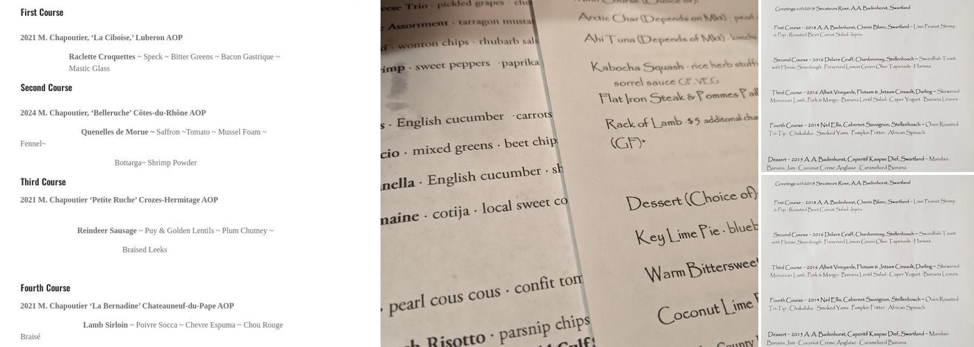 Sugarbeet Menu
