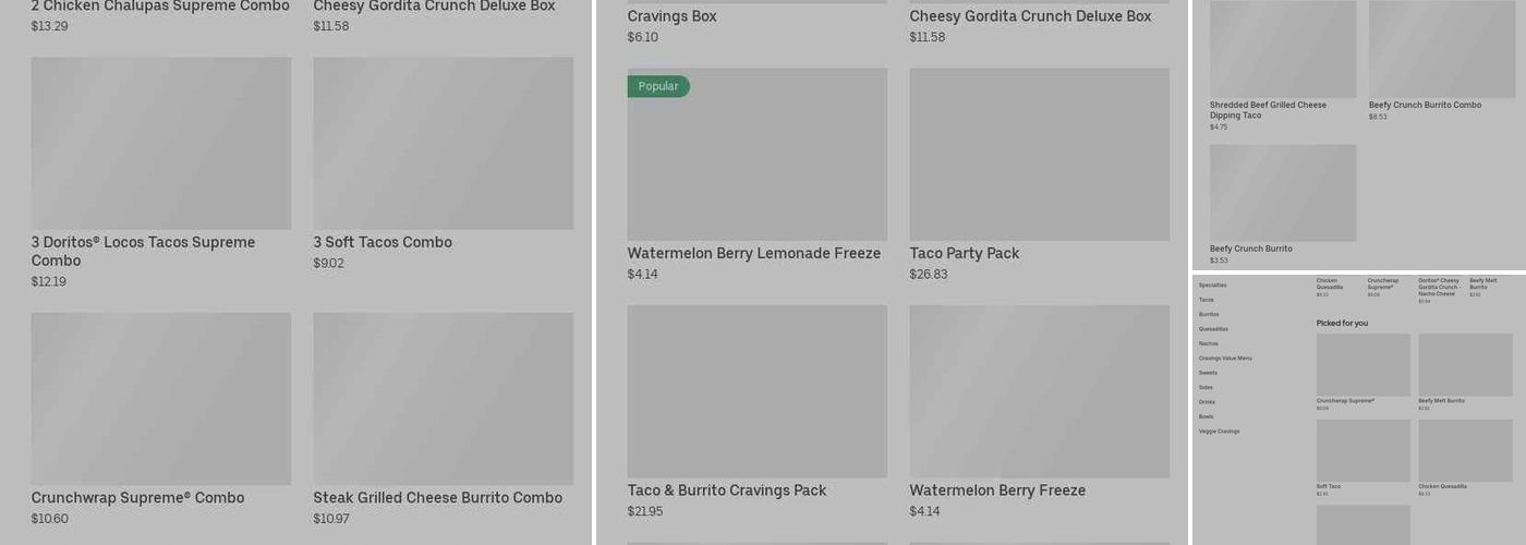 Taco Bell Menu