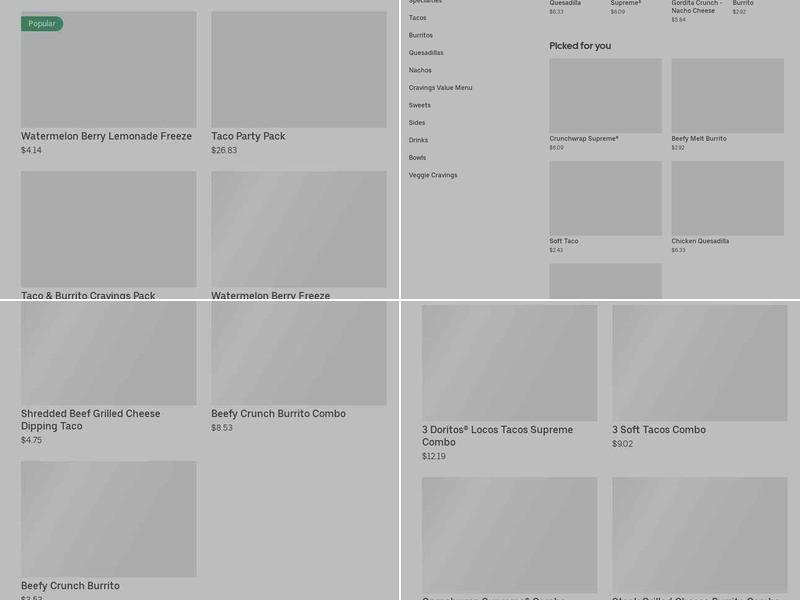 Taco Bell Menu