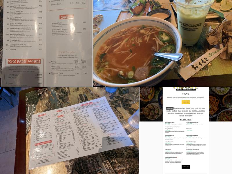 Pho Café Menu