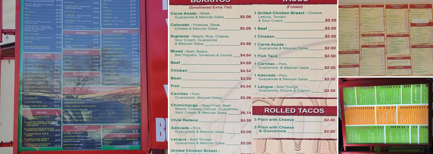 Taco Star Menu