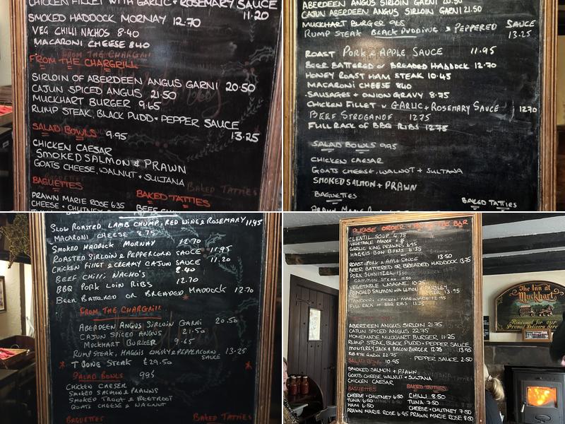 The Inn at Muckhart Menu