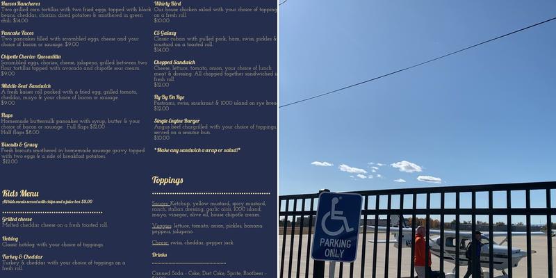 Flight Deck Grill Menu