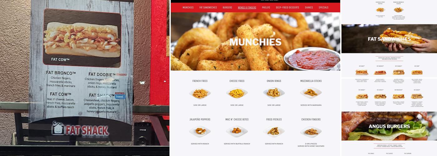 Fat Shack Menu