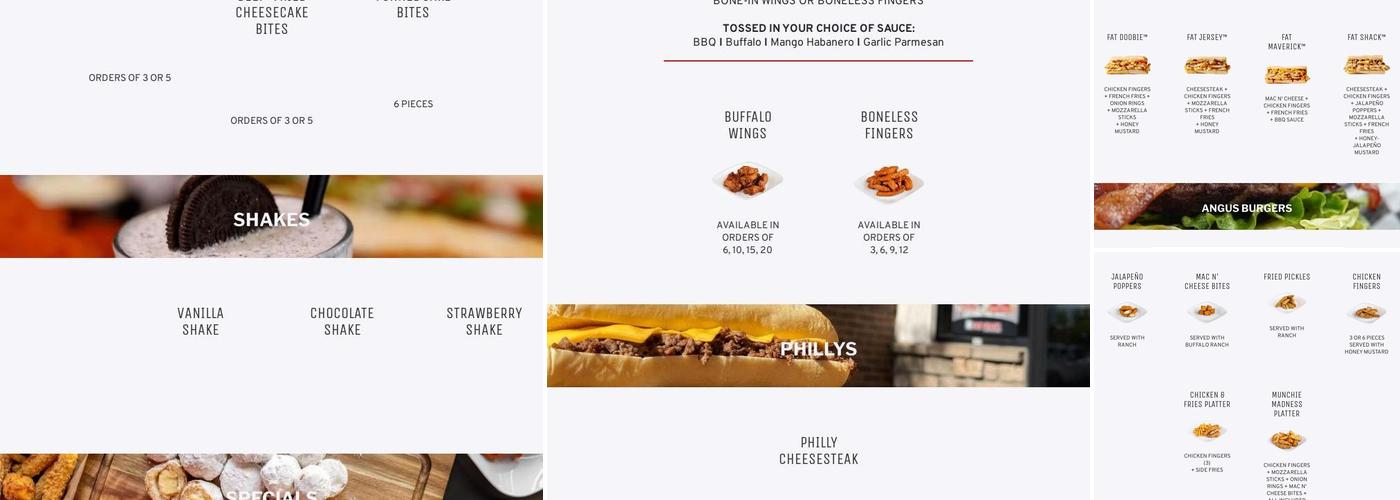 Fat Shack Menu
