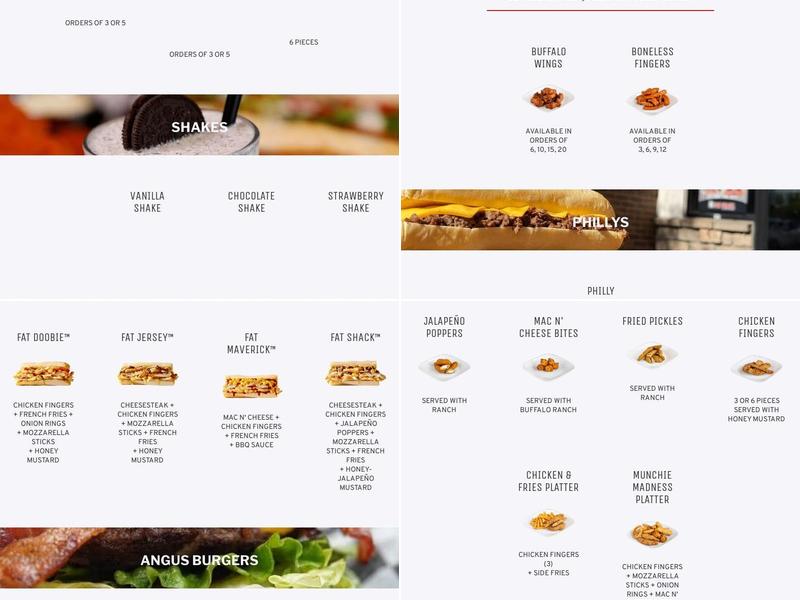 Fat Shack Menu