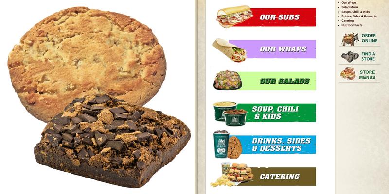 Silver Mine Subs Menu