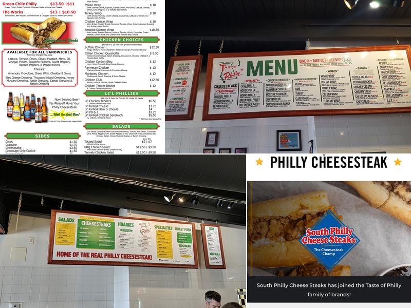 Taste of Philly Menu
