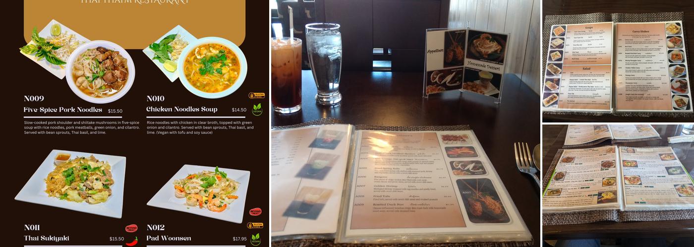 Thai Thai'm Menu
