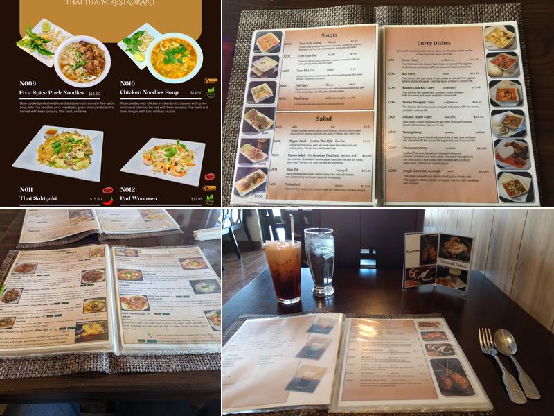 Thai Thai'm Menu