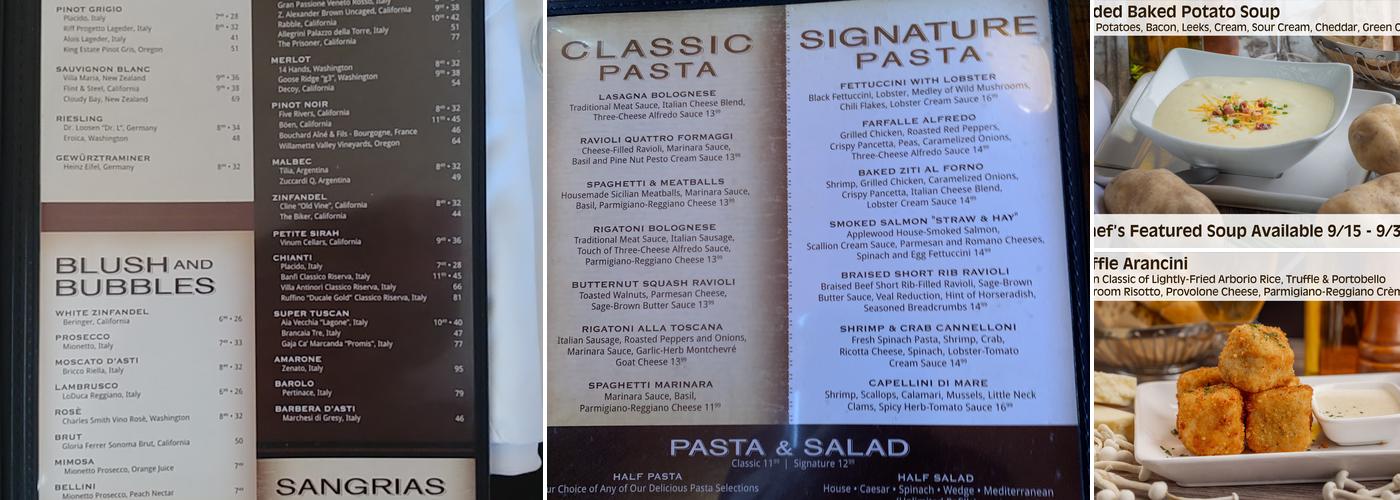 Biaggi's Ristorante Italiano Menu