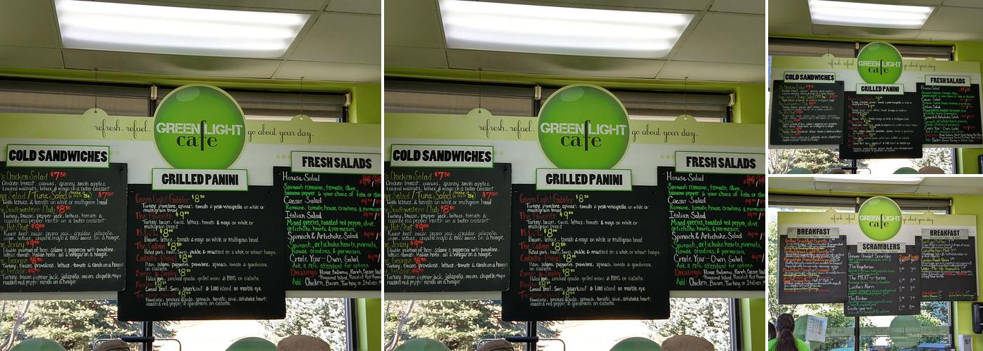 Green Light Cafe Menu
