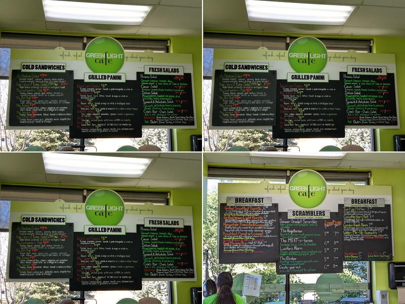Green Light Cafe Menu