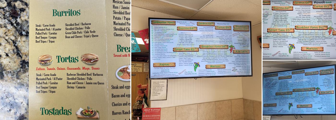 Taqueria Rancho Alegre Menu